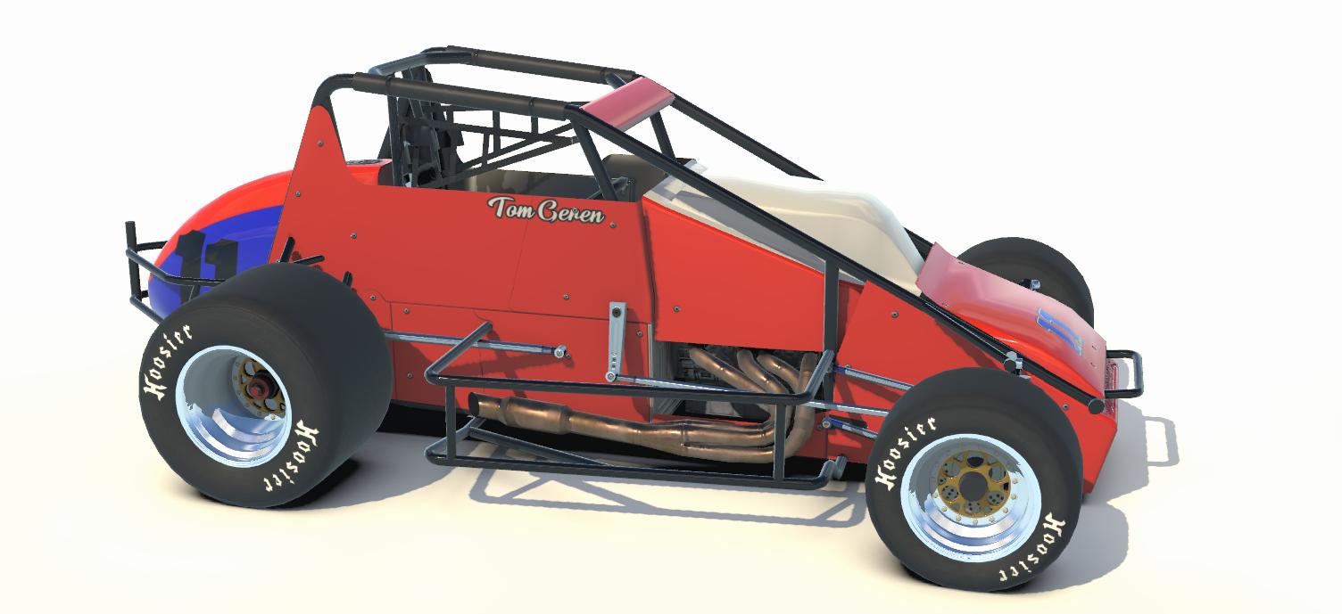 Tom Geren 2021 Sprint Car Replica (NO #s) by Jason Furqueron - Trading ...