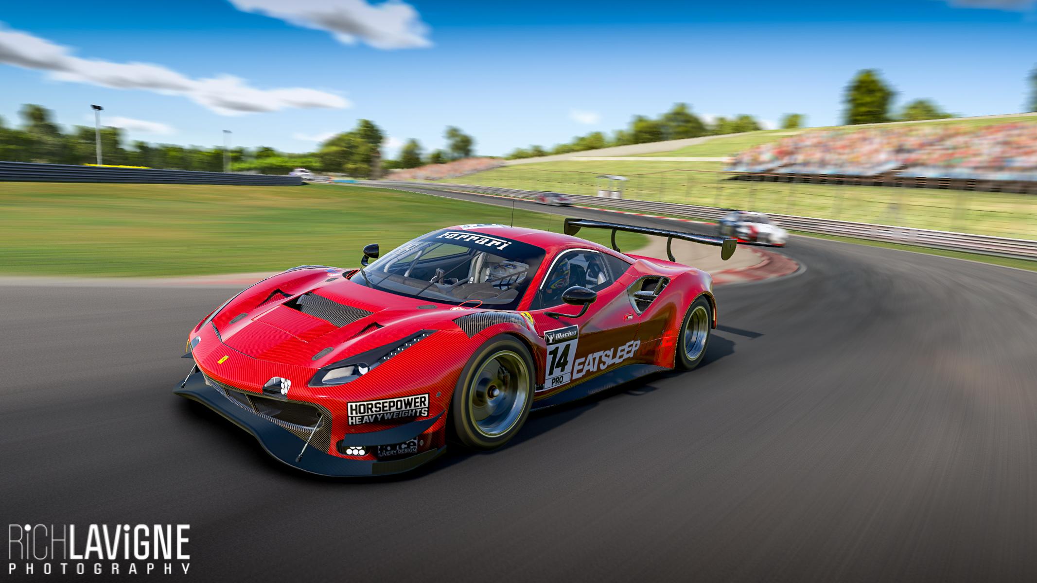 EatSleepRace red carbon Ferrari 488EVO GT3 by Richard Lavigne - Trading ...