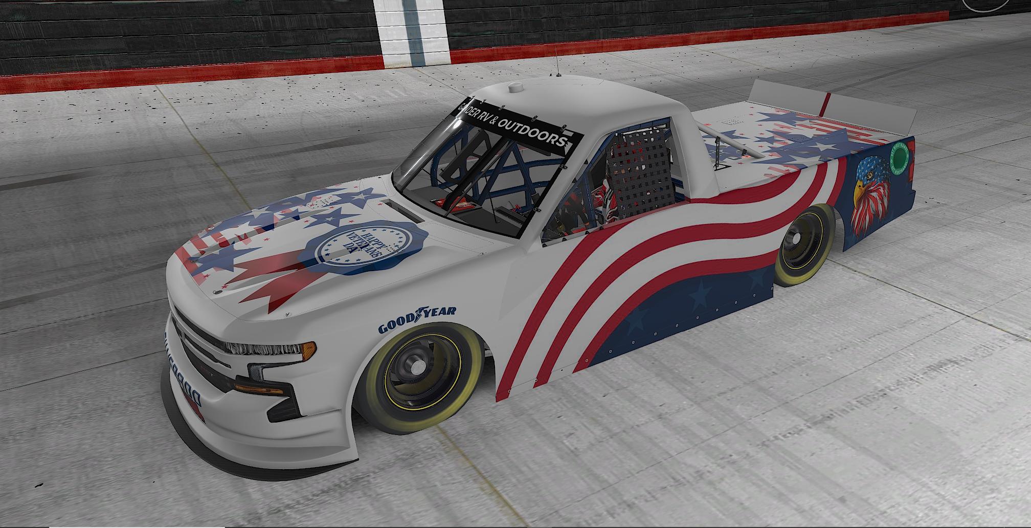 Veterans Day Chevy Truck by Ricky Whittenburg Trading Paints