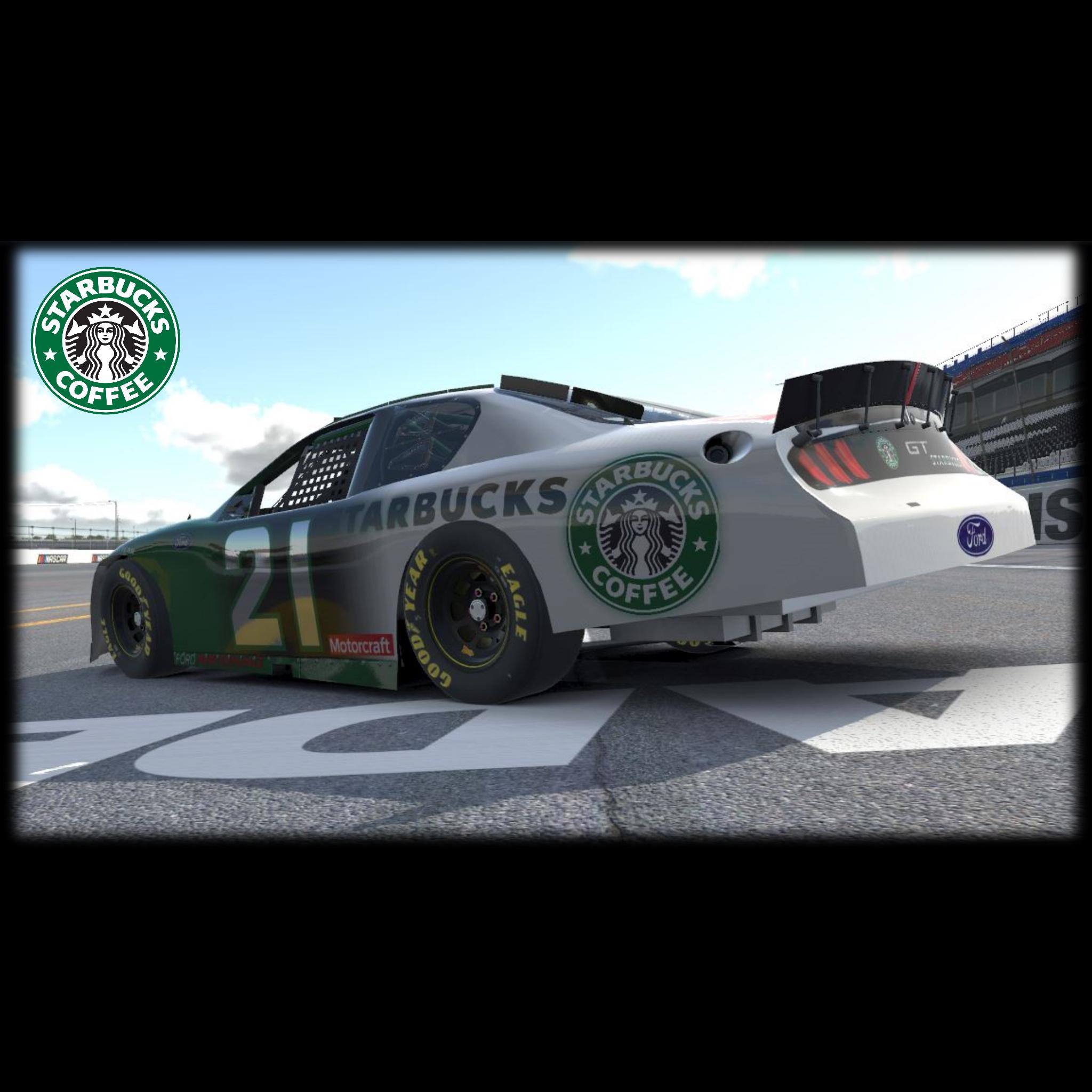 Starbucks ARCA Series Ford Mustang by JW Salyers Trading Paints