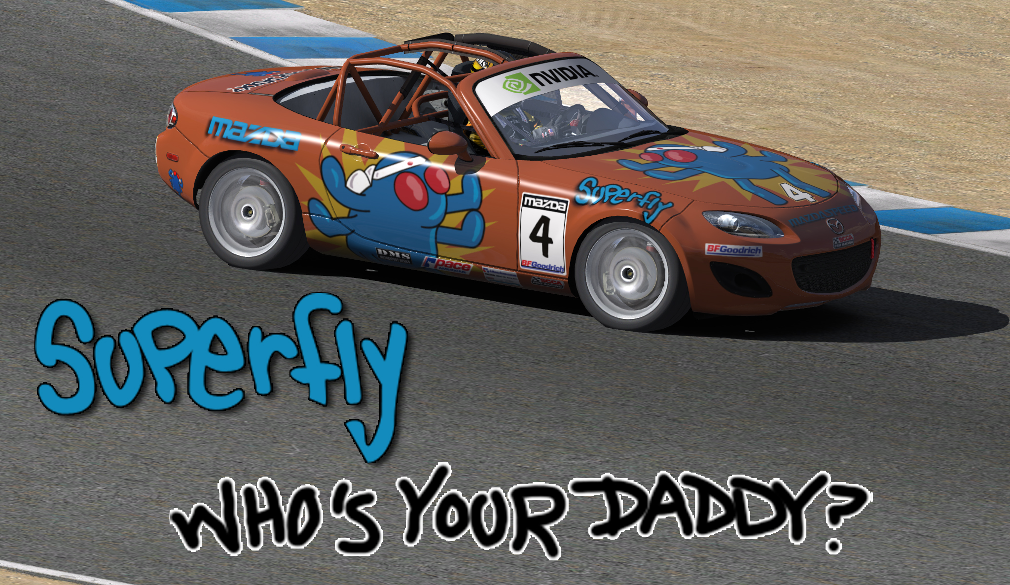 Joe Cartoon "Superfly" MX-5 Roadster by Dylan M. Schmidt - Trading Paints