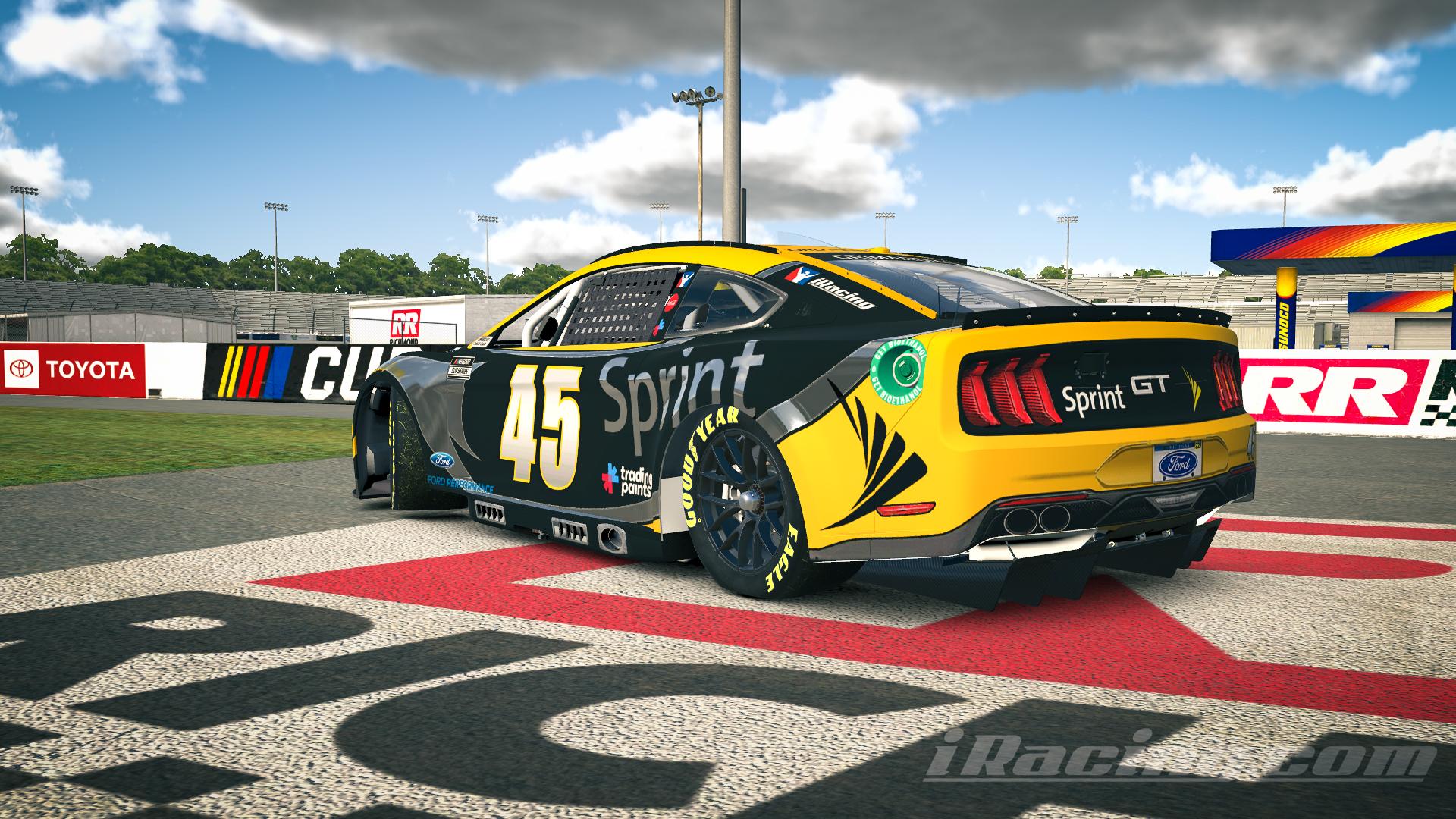 Matte Chrome Sprint Nextgen Ford Mustang - Tribute To 2002 Kyle Petty 