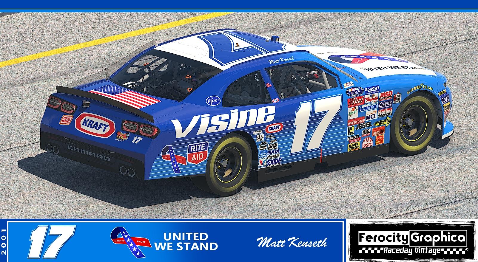 2001 #17 Matt Kenseth Visine September 11th USA Chevy Busch Series by ...