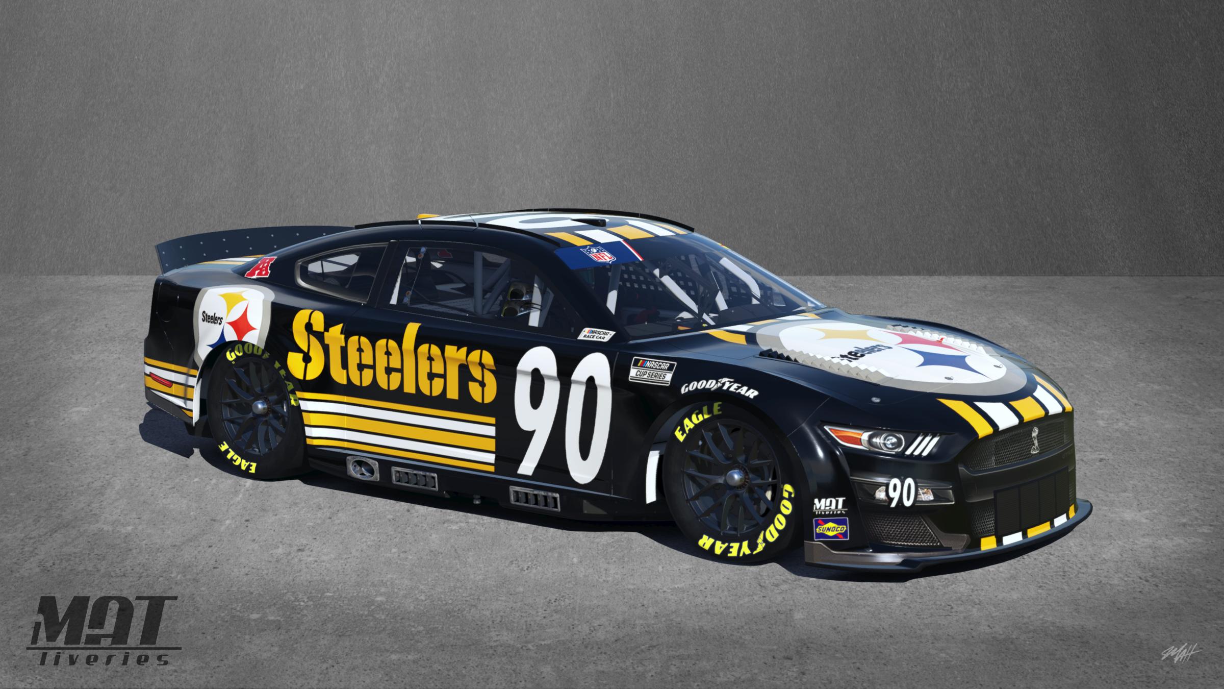 Pittsburgh Steelers Gen. 7 Mustang by Matthew A Tomelleri Trading Paints