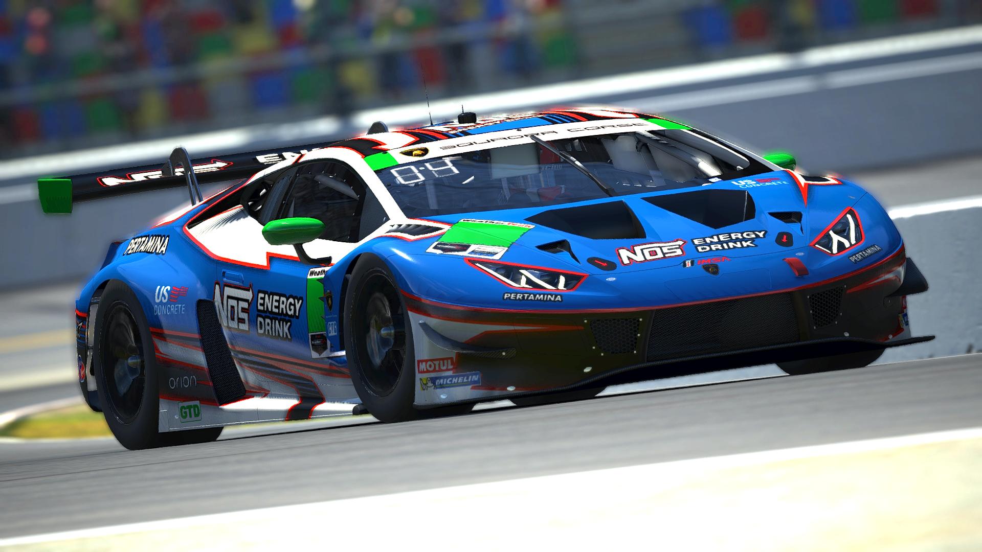 NOS Energy Lamborghini Huracan GT3 EVO (IMSA Version) by Justin Teel ...