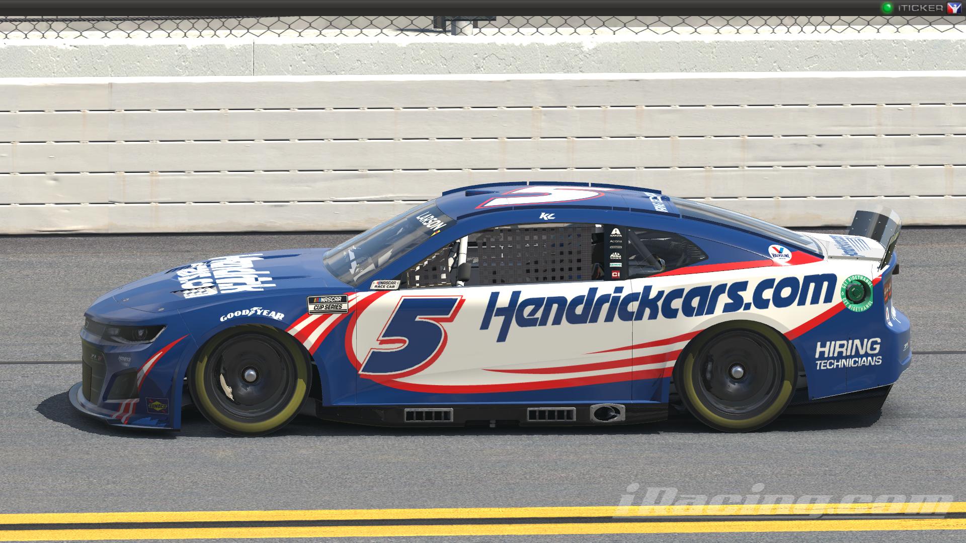 Kyle Larson 5 Hendrick Cars 2022 NASCAR Cup Series With Custom Number