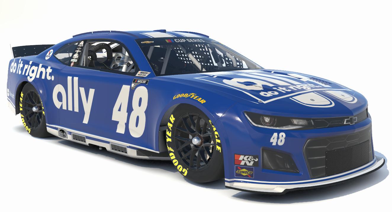 (NO#) Alex Bowman Ally Throwback Concept Blue (Jimmie Johnson 2012-2014 ...