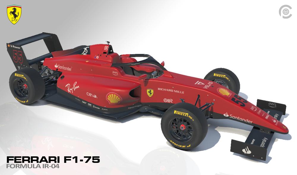 Ferrari F1-75 F1 2022 Livery for IR-04 by Paul R Chaloner - Trading Paints