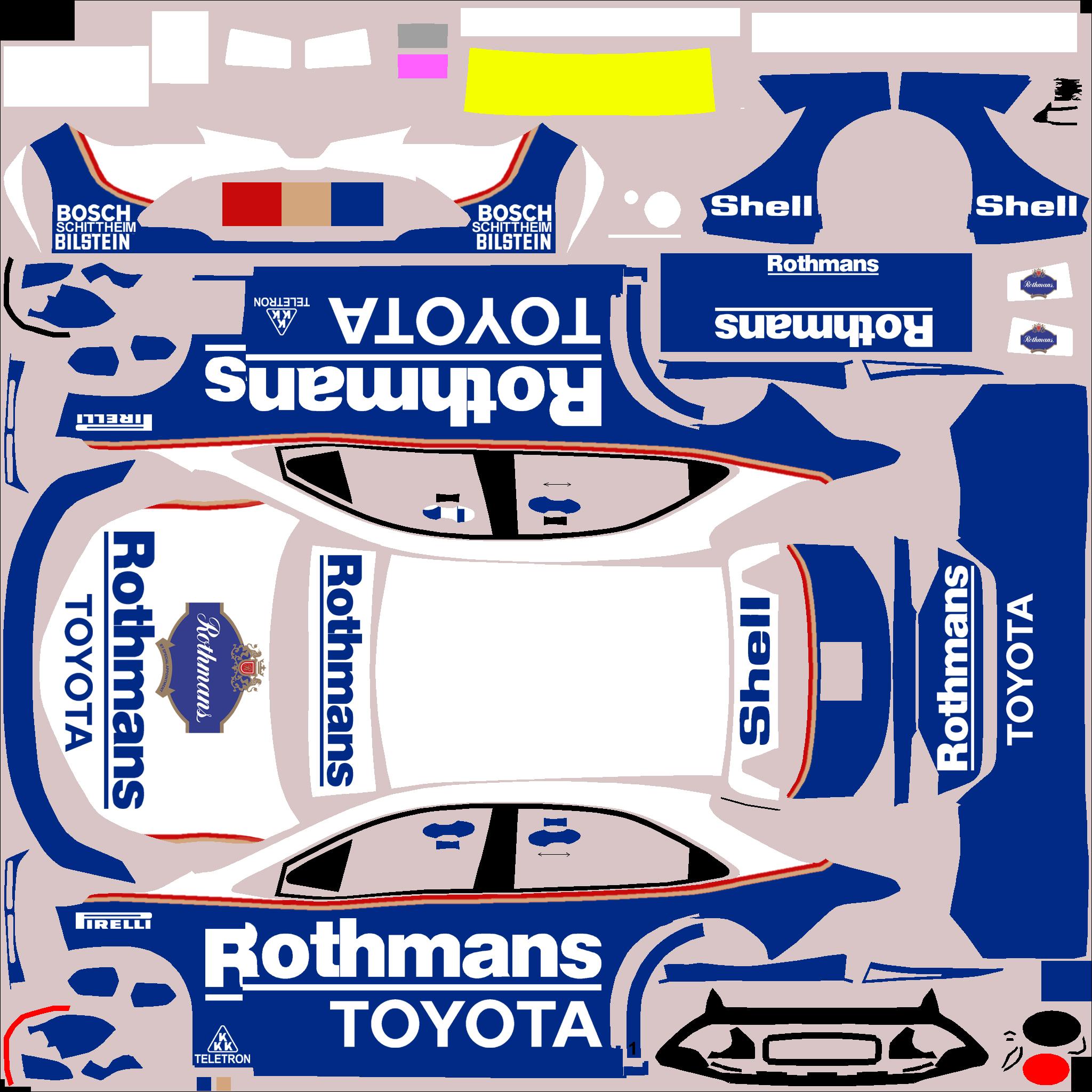 Brazil Toyota Rothmans by Clyde Coman - Trading Paints