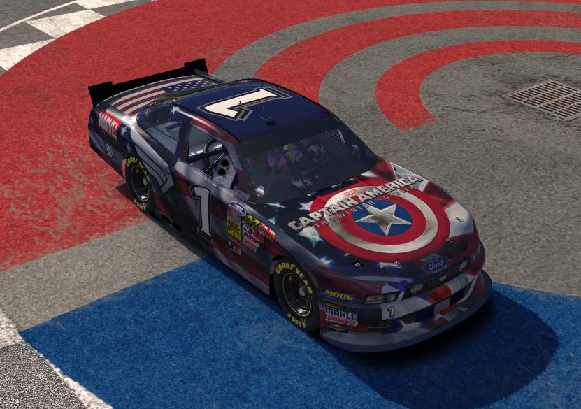 Ford Mustang Class B Captain America By Rodney Keller - Trading Paints