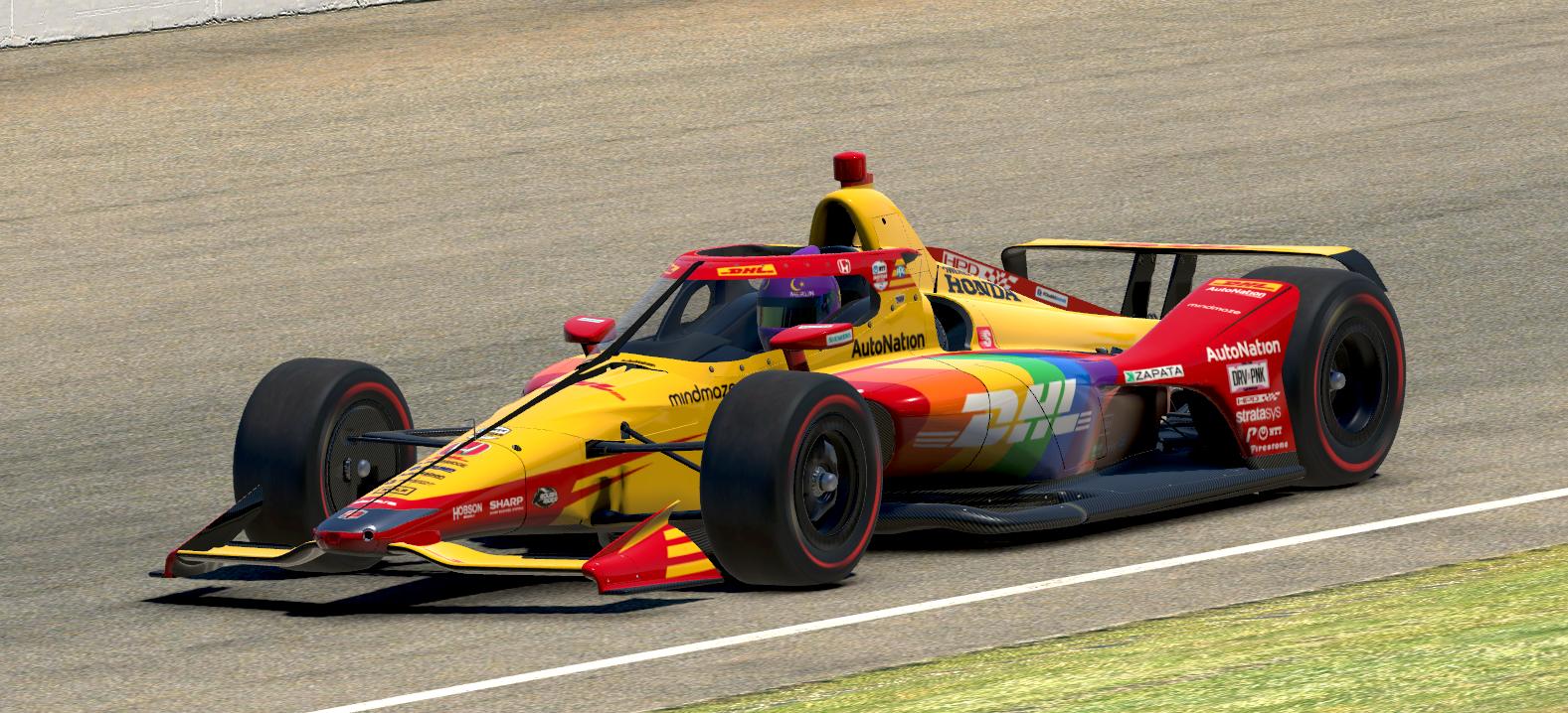 2022 Indy 500 Romain Grosjean DHL Pride car Andretti Autosport by Tyler