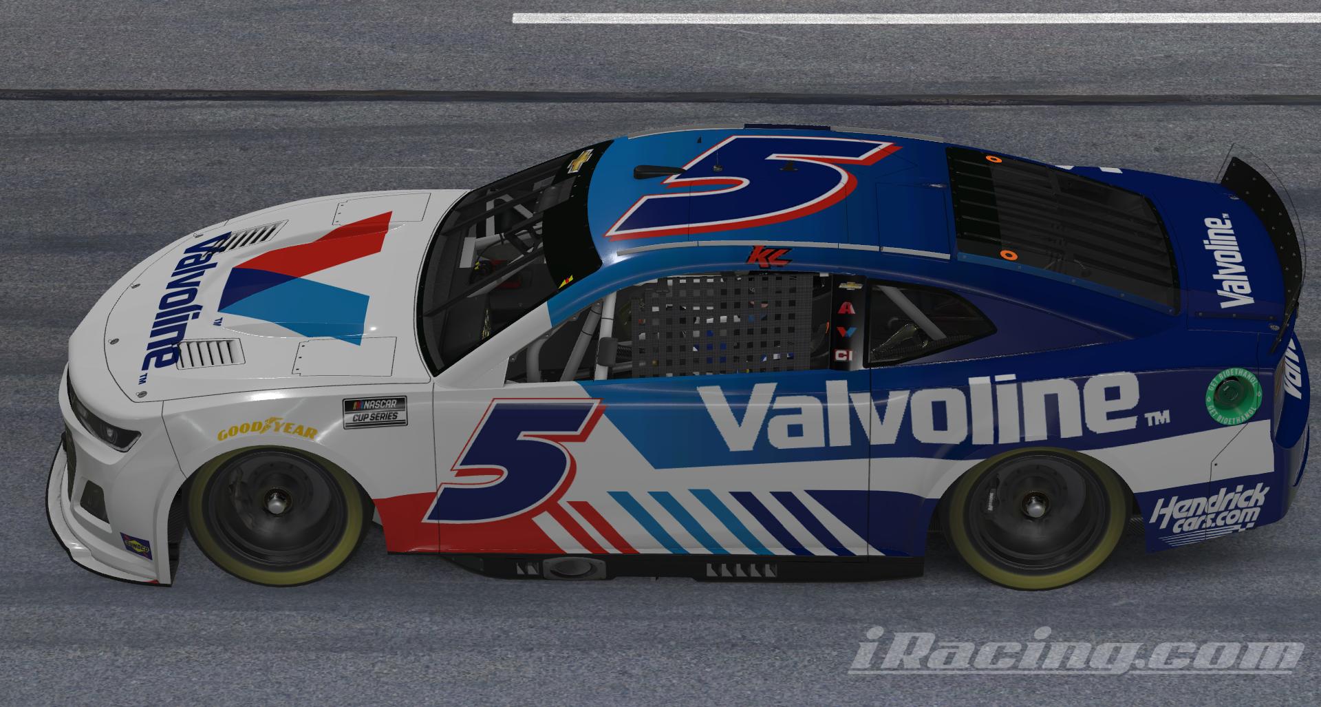 Kyle Larson 2022 Valvoline Concept With Number by Martin Roberg