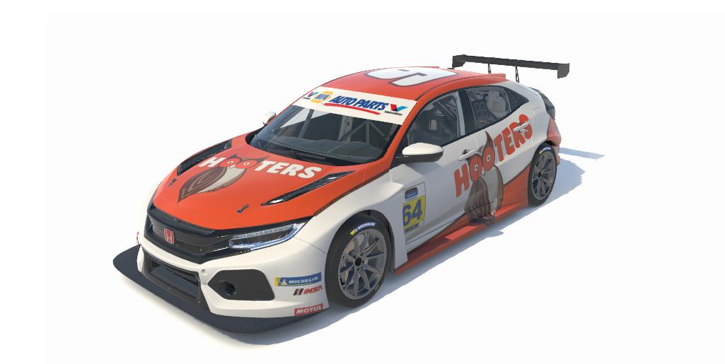 Hooters Racing #9 Honda Civic by AJ Ashwood - Trading Paints