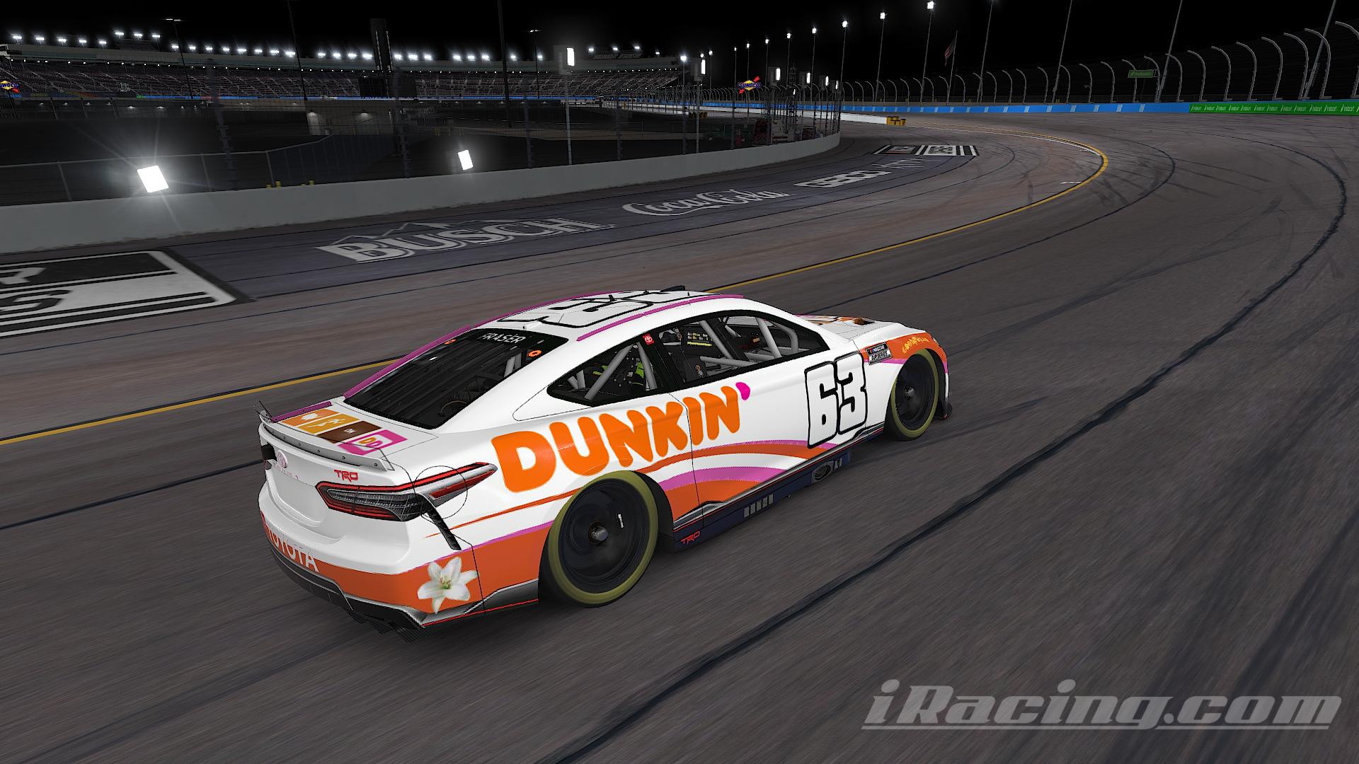 White and Orange Dunkin Next Gen Toyota Camry by Zachary Fraser