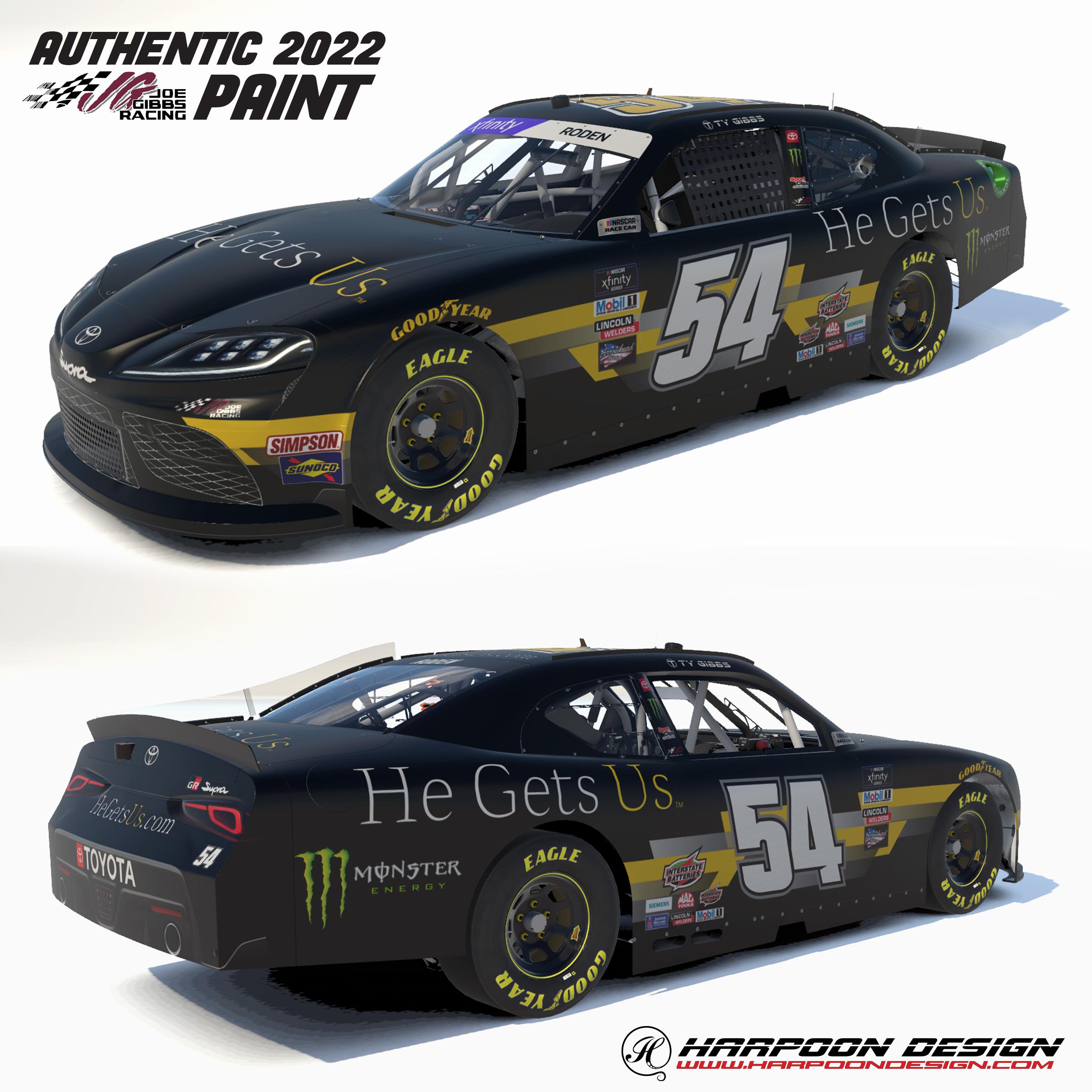 2022 Ty Gibbs HeGetsUs Supra by Brantley Roden - Trading Paints