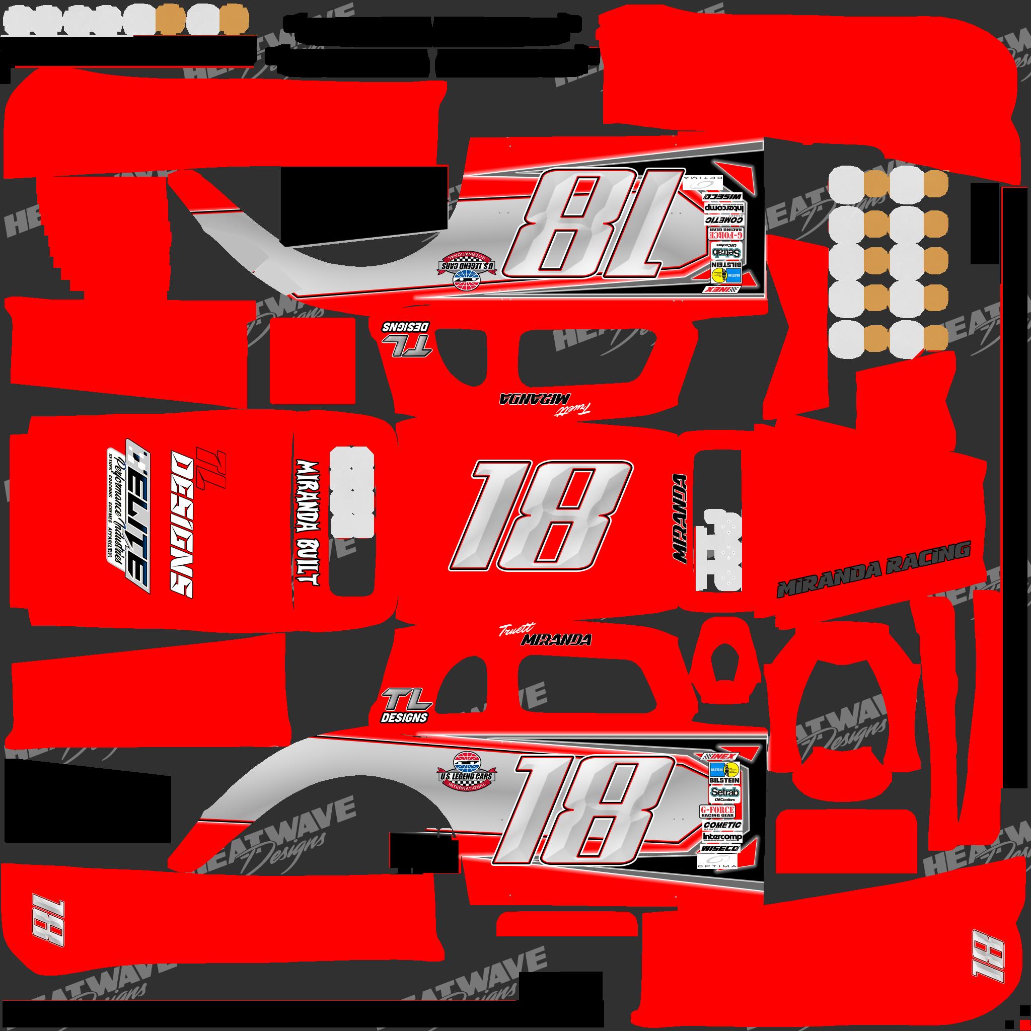 Truett Miranda RED legend car -TL Designs by Truett Miranda - Trading ...