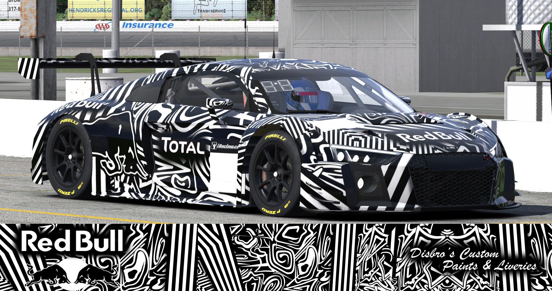 Red Bull Dazzle Audi R8 by Sean Disbro2 - Trading Paints