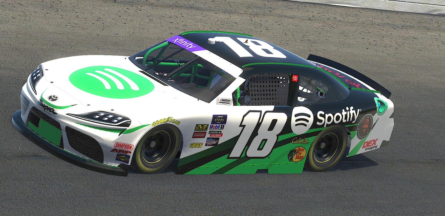 Spotify - NASCAR Xfinity Series Supra by Chance Campbell - Trading Paints