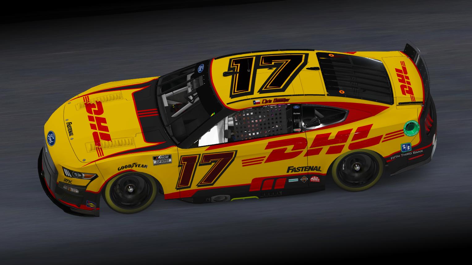 Chris Buescher 2022 Dhl Mustang Concept By Evan Pienta - Trading Paints