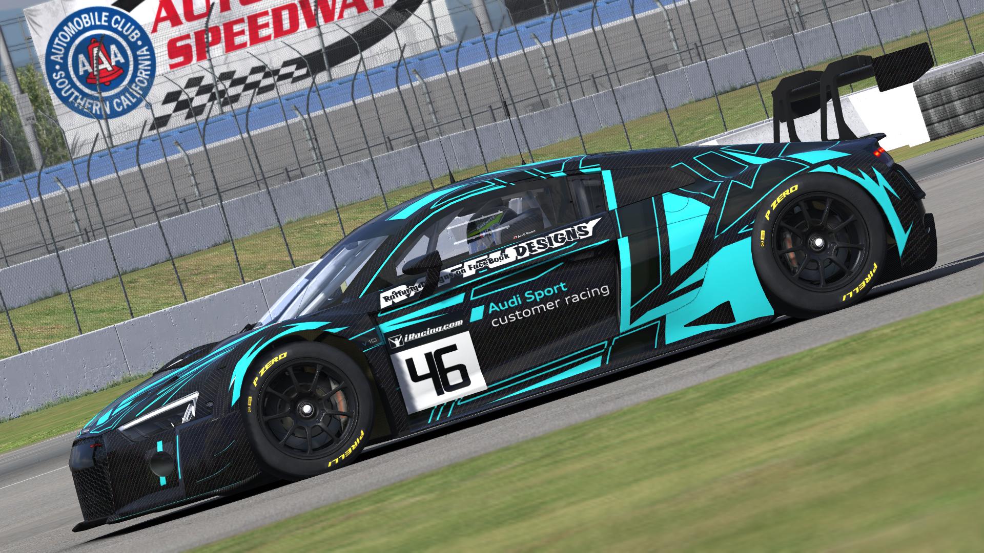 Audi R8 LMS GT3 Turquoise by Dillon Raffurty - Trading Paints