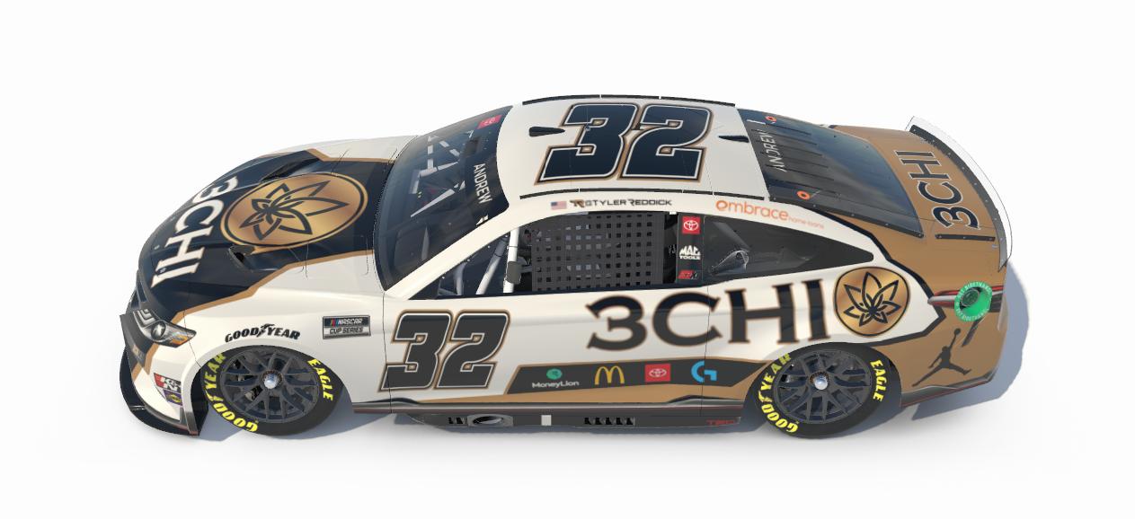 Tyler Reddick 3CHI 23XI Concept 2024 With Number by Ryan Andrew