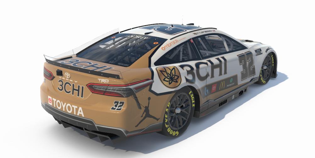 Tyler Reddick 3CHI 23XI Concept 2024 With Number by Ryan Andrew