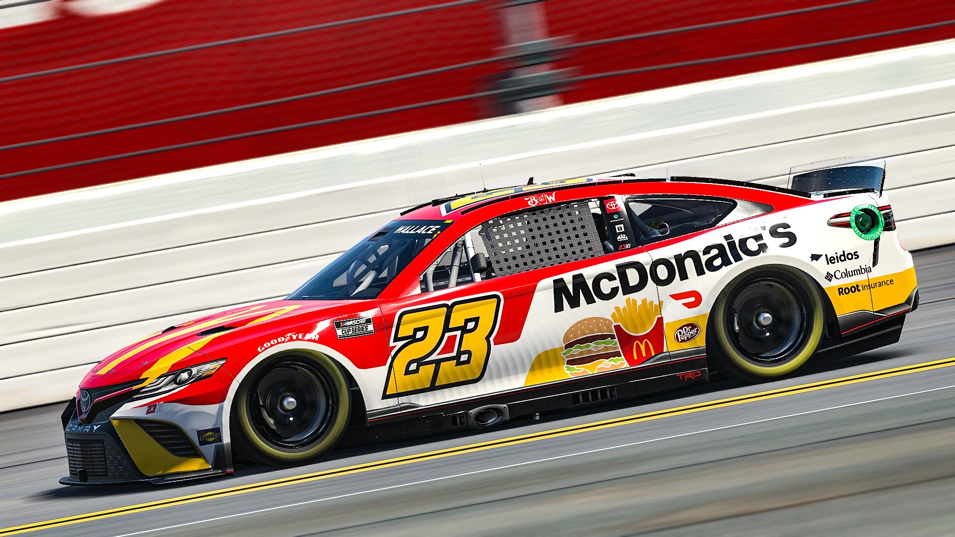 Bubba Wallace 23 McDonalds Toyota Camry by David Cabrera4 Trading Paints