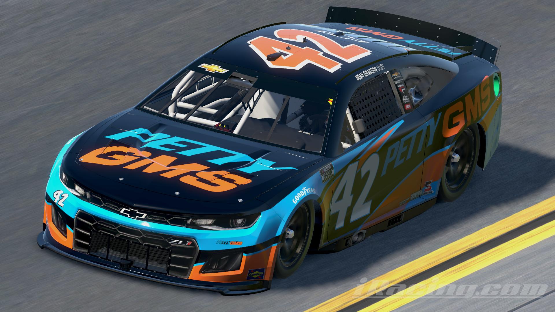 2023 Noah Gragson Petty GMS Test Car by Leighton B Sibille Trading Paints