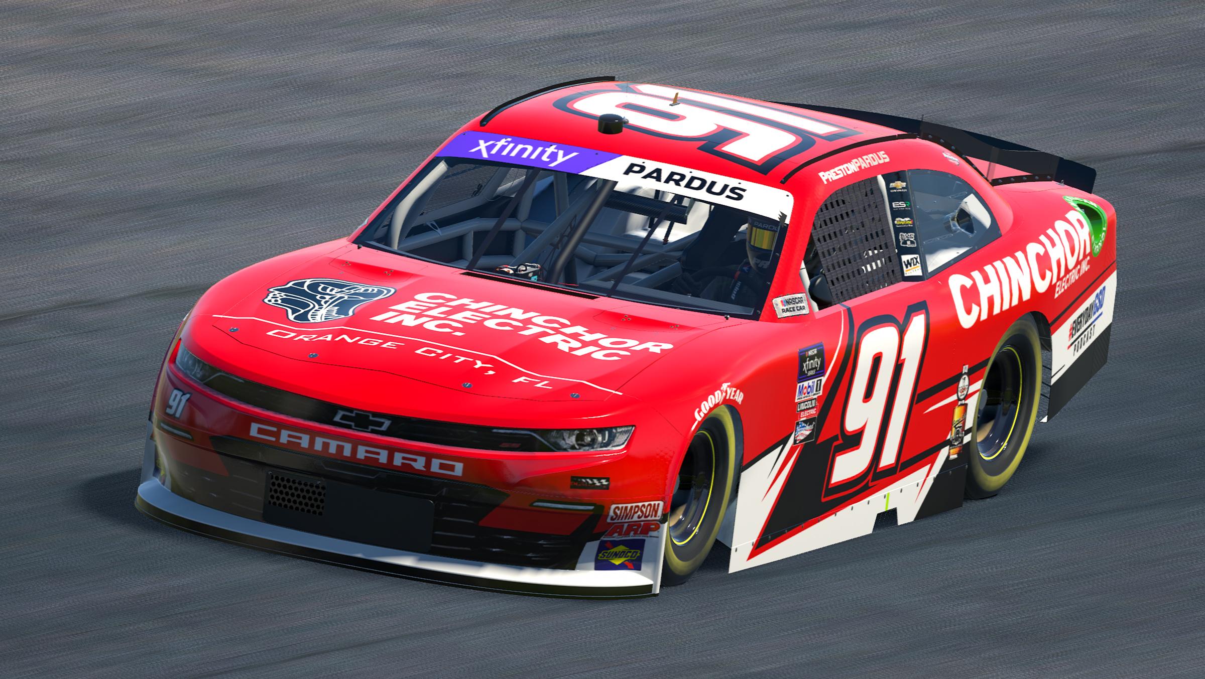 2022 Chinchor Electric Inc. NASCAR Xfinity Series Camaro by Preston Pardus - Trading Paints