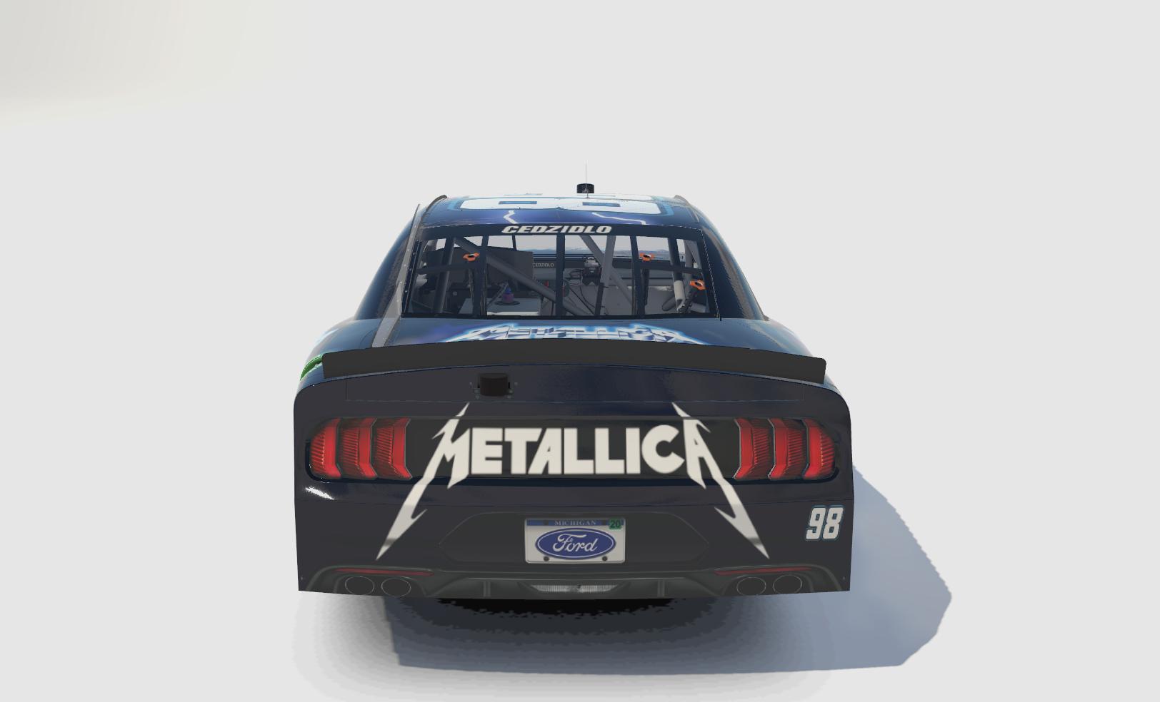 Metallica NASCAR Xfinity Ford Mustang by Travis Cedzidlo - Trading Paints