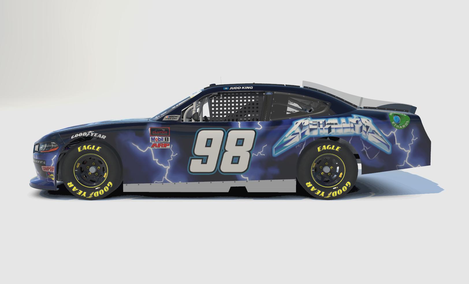 Metallica NASCAR Xfinity Ford Mustang by Travis Cedzidlo - Trading Paints