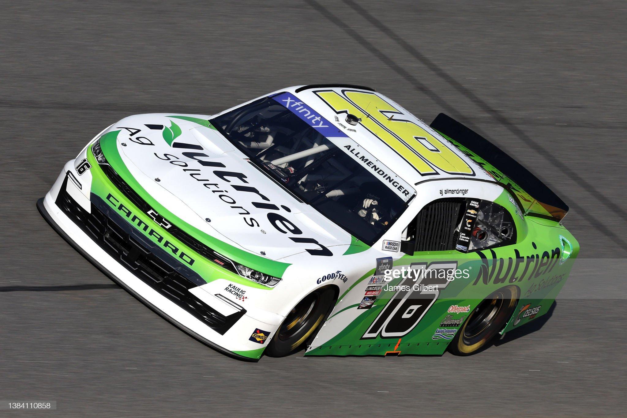 AJ Allmendinger #16 Nutrien AG 2022 NASCAR Xfinity Series With Custom ...