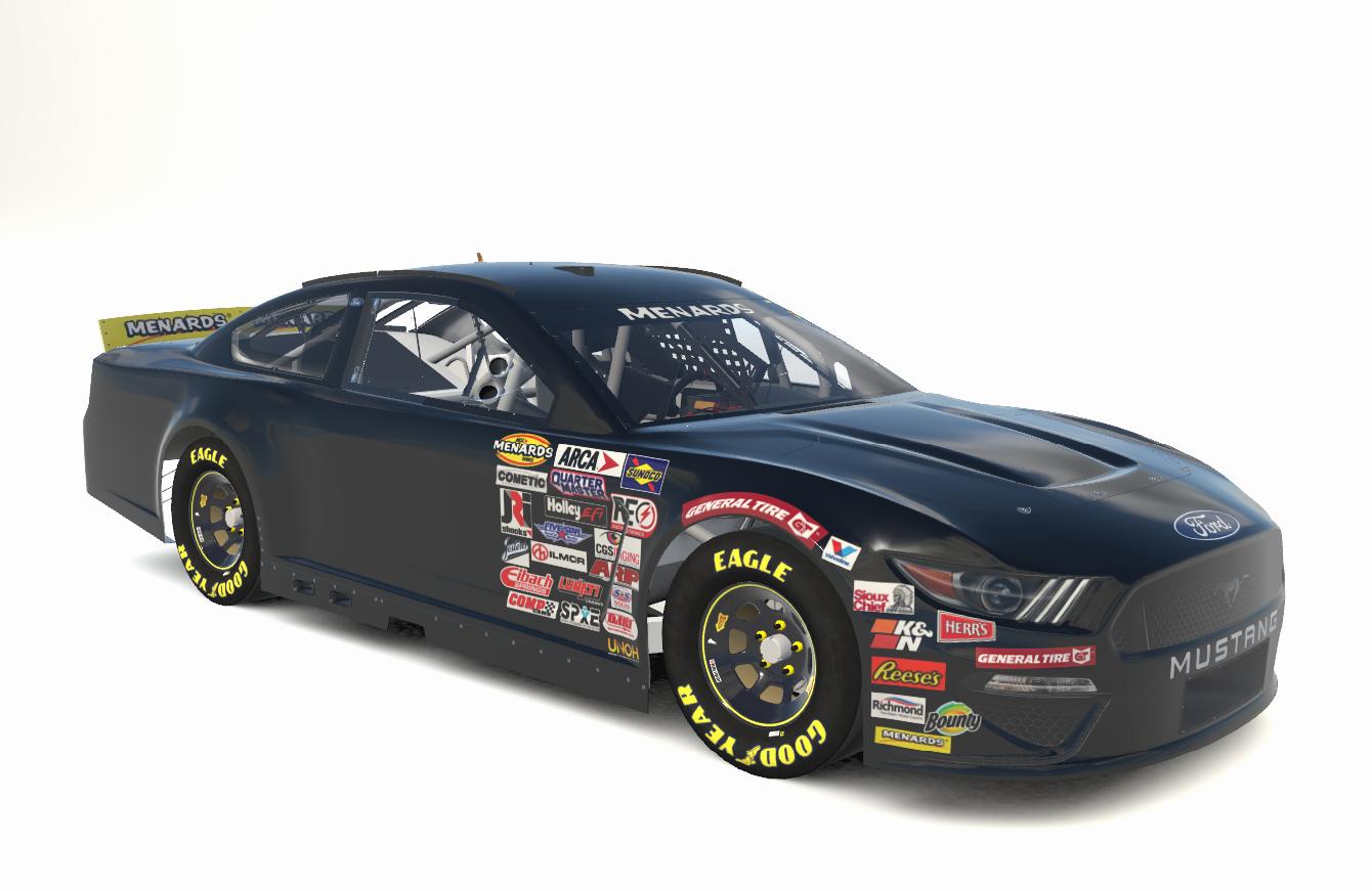 ARCA Menards Modern Gen 6 2022 Test Car Ford Mustang (No Number) by