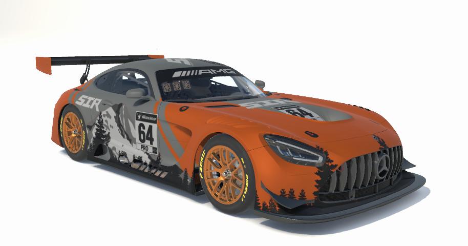 Seattle iRacing Mercedes GT3 Evo Orange by James Allen - Trading Paints