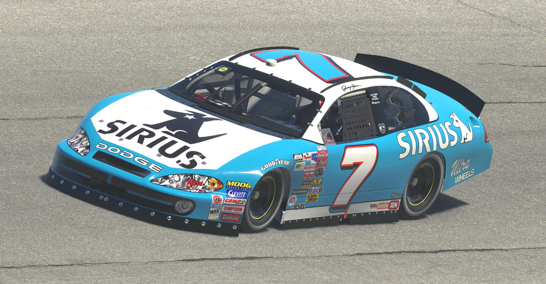 Jimmy Spencer 2003 #7 Sirius Dodge by Tyler Head - Trading Paints