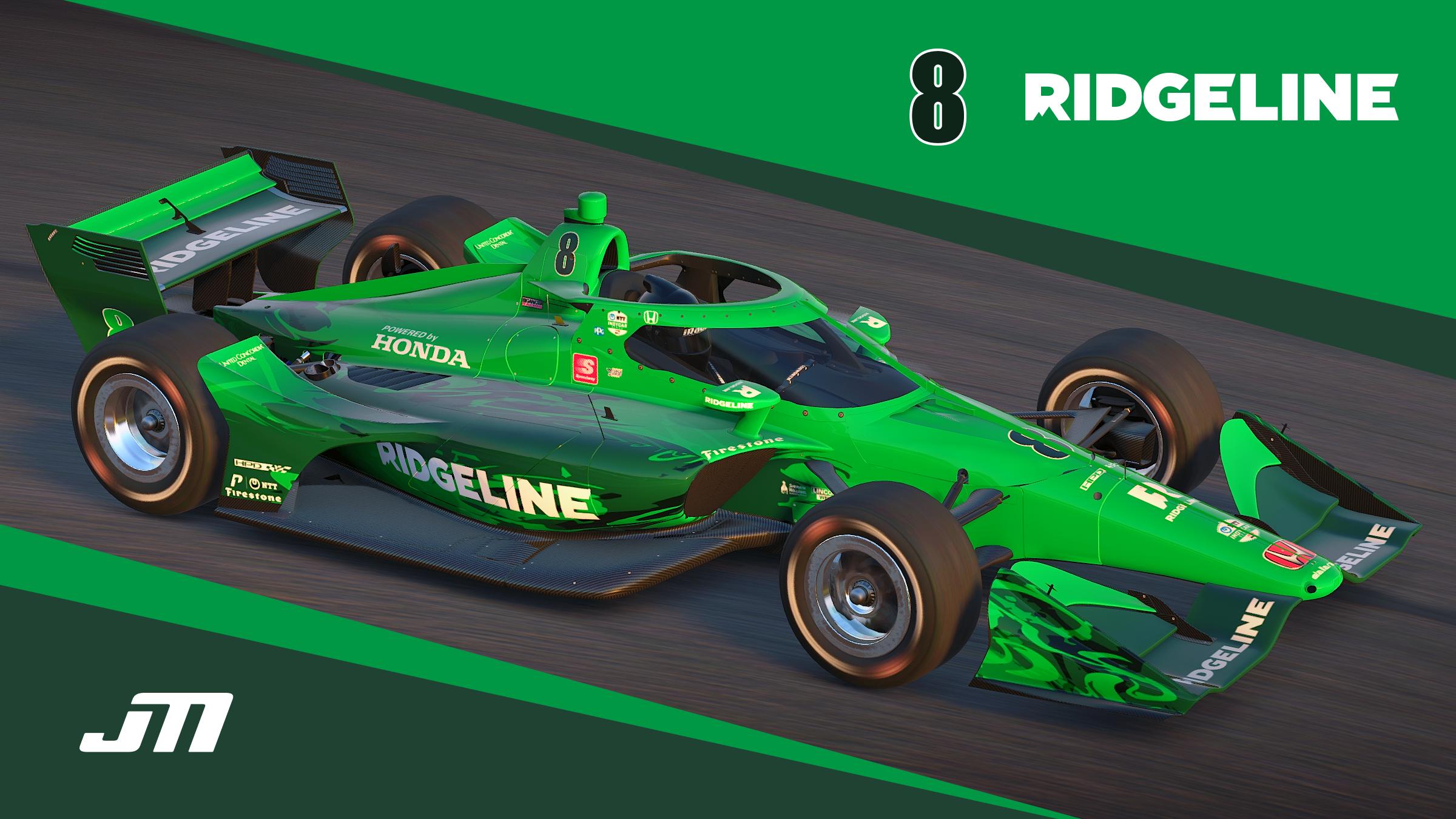 2022 Marcus Ericsson 8 Ridgeline Indycar With Custom Number By Jeff