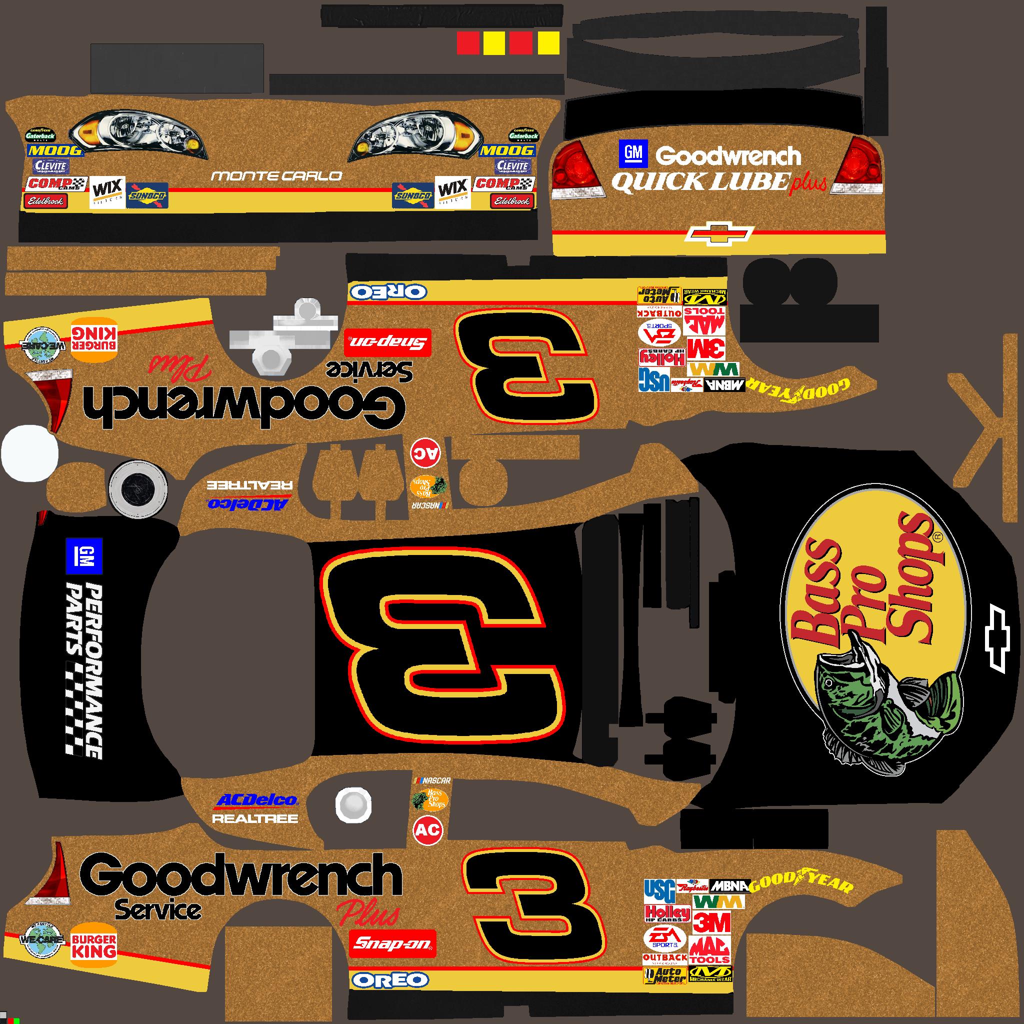 Dale Earnhardt Bass Pro 1.0 Chevy by Tyler Herblet - Trading Paints