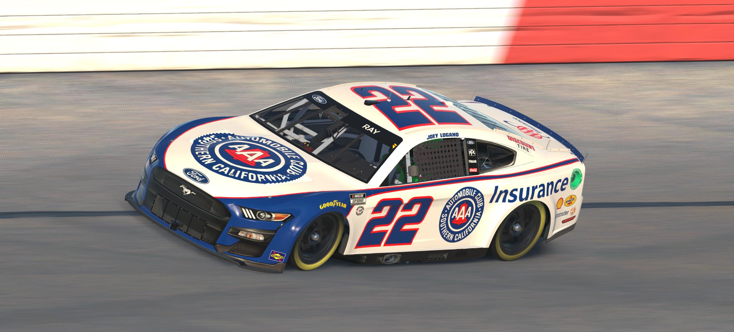 Joey Logano 2023 AAA SoCal Concept by Spenser Ray Trading Paints