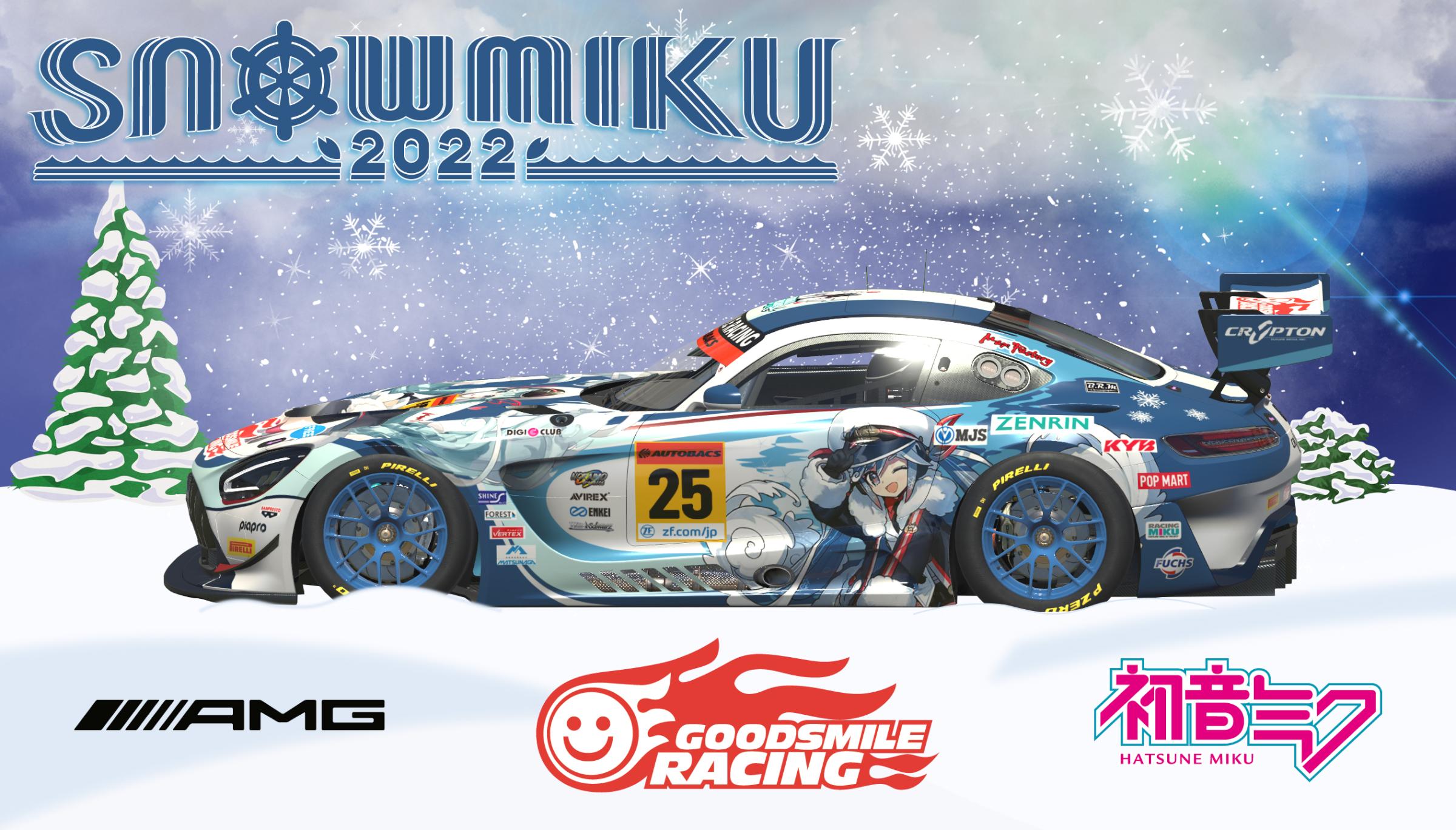 Winter 2022 Snow Miku Goodsmile Racing AMG GT3 Mercedes by Steve J Cass ...