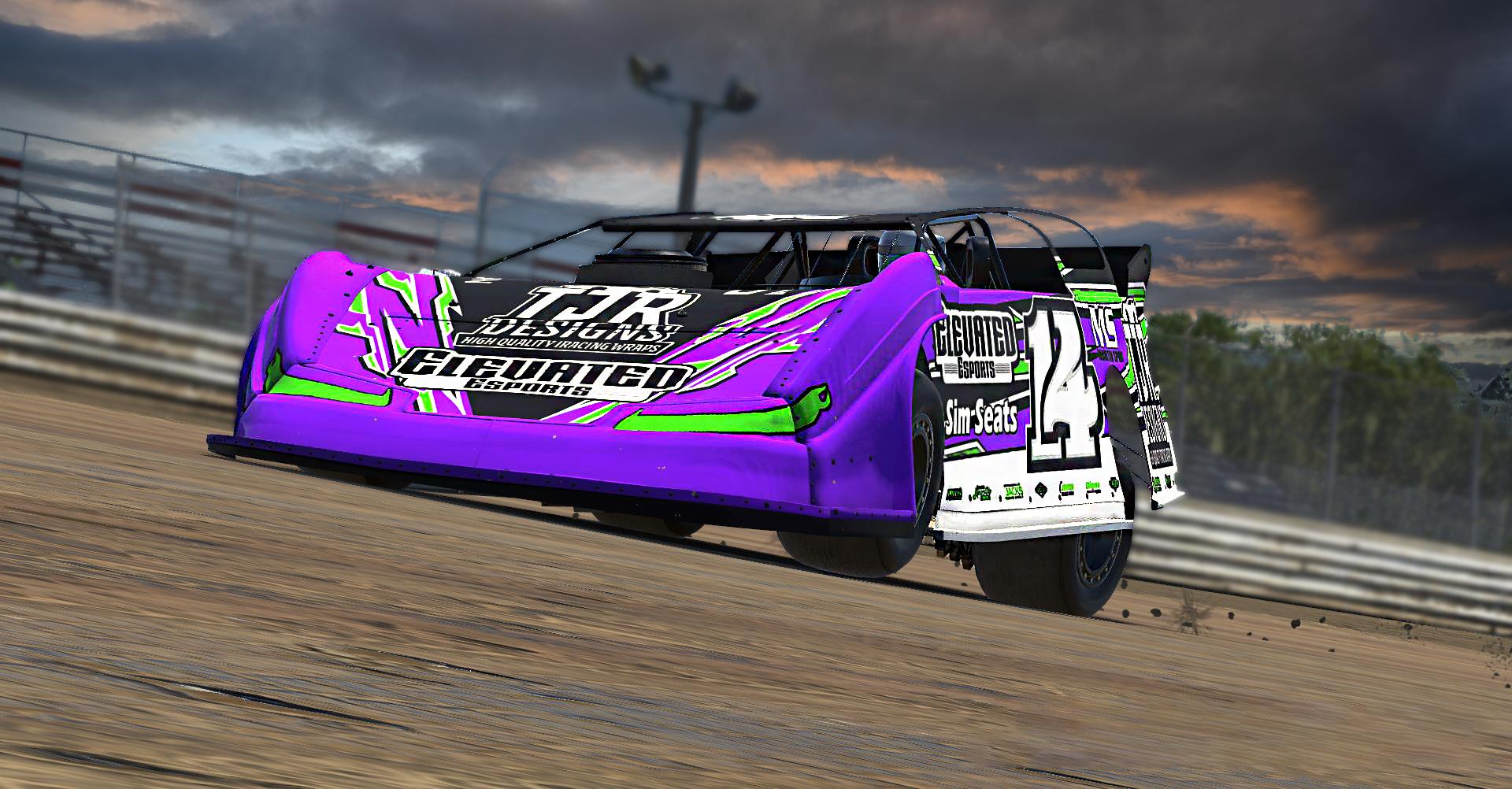 Aaron Langleys Elevated Esports Late Model by Austin J. - Trading Paints