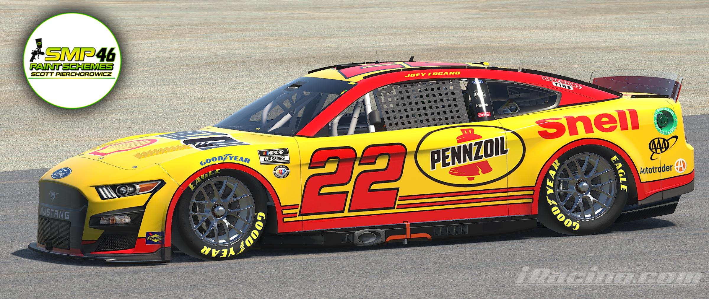 Joey Logano Shellpennzoil Fictional By Scott Pierchorowicz Trading