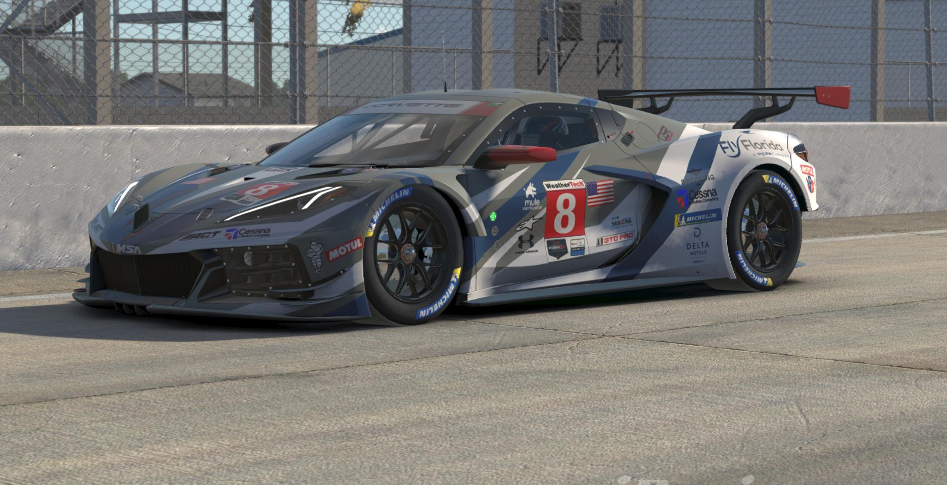 Fly Florida Imsa Corvette C8r Gtd Pro Sebring Special Edition By John