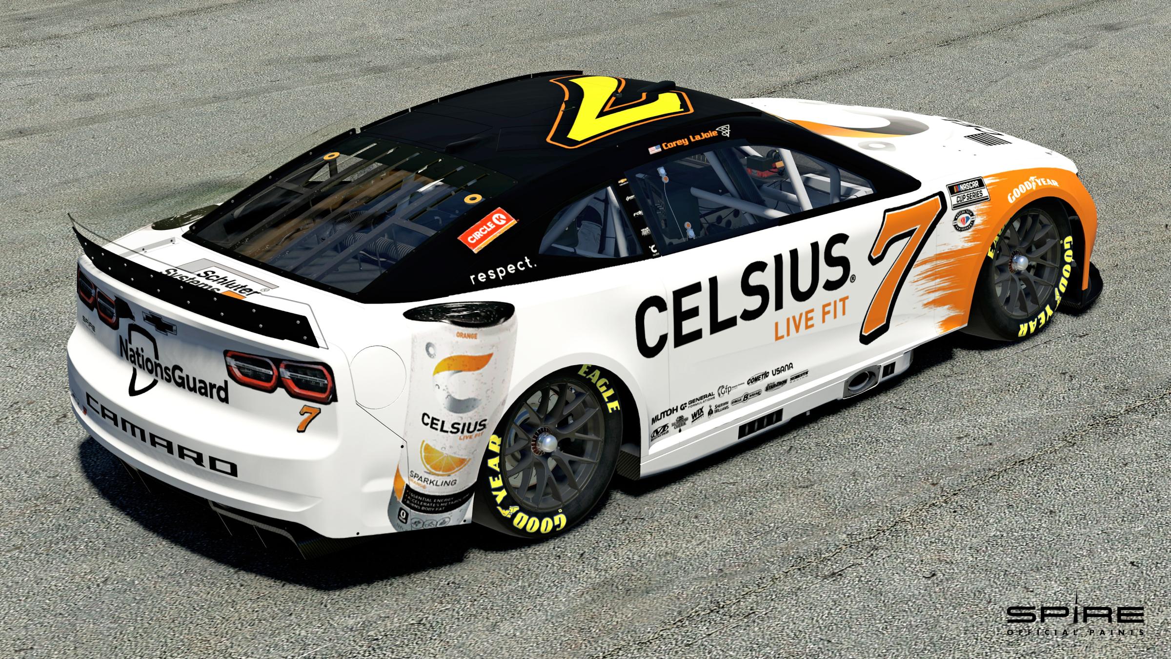 Official 2023 7 Corey Lajoie Celsius No Numbers By Spire Motorsports   2 