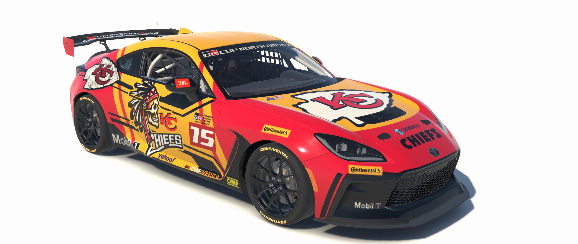 Toyota GR86 KC Chiefs Retro by Bryan Meeker Trading Paints