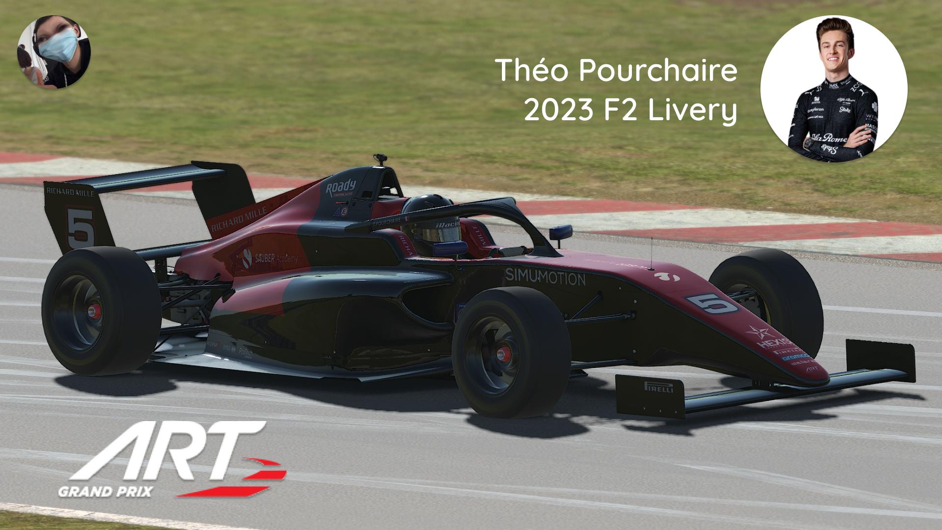 Théo Pourchaire 2023 F2 Livery by Adrien D. - Trading Paints