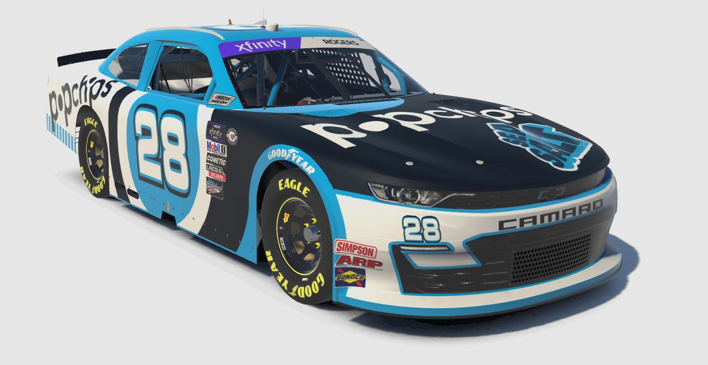 2023 PopChips NASCAR Xfinity Camaro by Greg C Rogers - Trading Paints