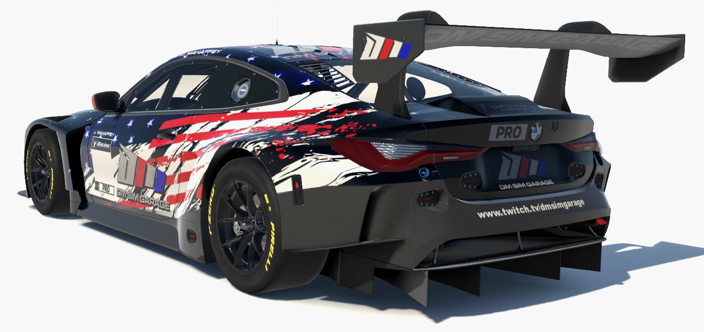 John Mahaffey BMW M4 GT3 DM Sim Garage by Kenny Mitchell Trading