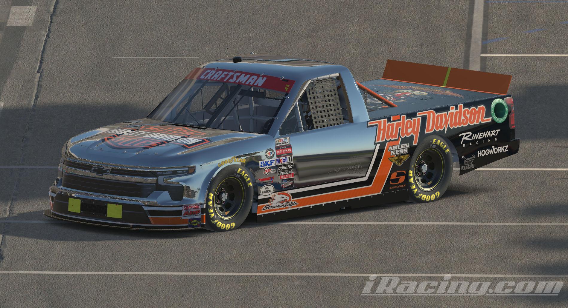 Harley Davidson NASCAR Truck Chevrolet Silverado w/chrome effects (NO NUMBERS) by Scott Van Ness ...