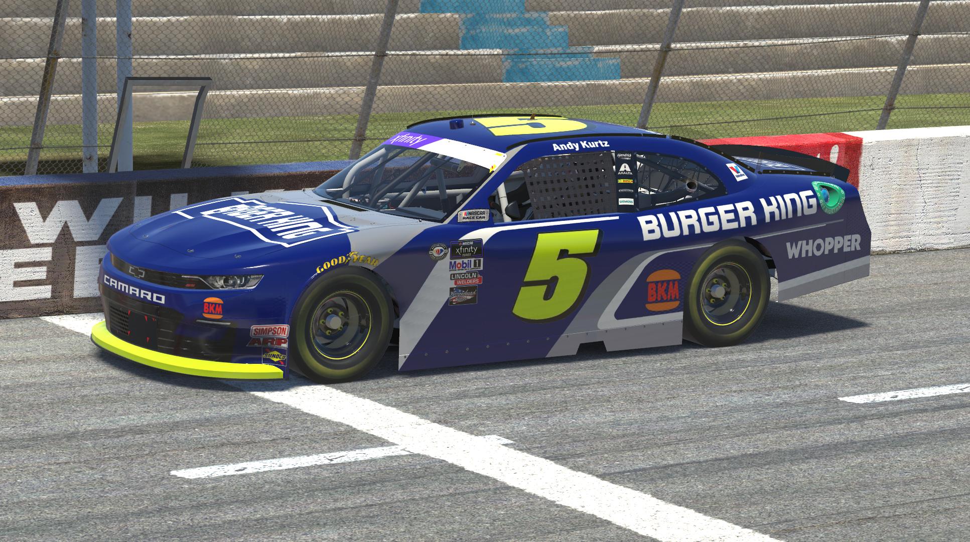 Jimmie Johnson BK throwback for driver Andy Kurtz by Daniel D ...