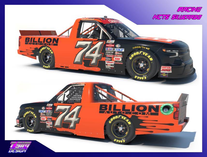 #74 Billion Automotive Craftsman Truck Series Silverado By Zachary S 